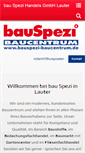 Mobile Screenshot of bauspezi-baucentrum.de